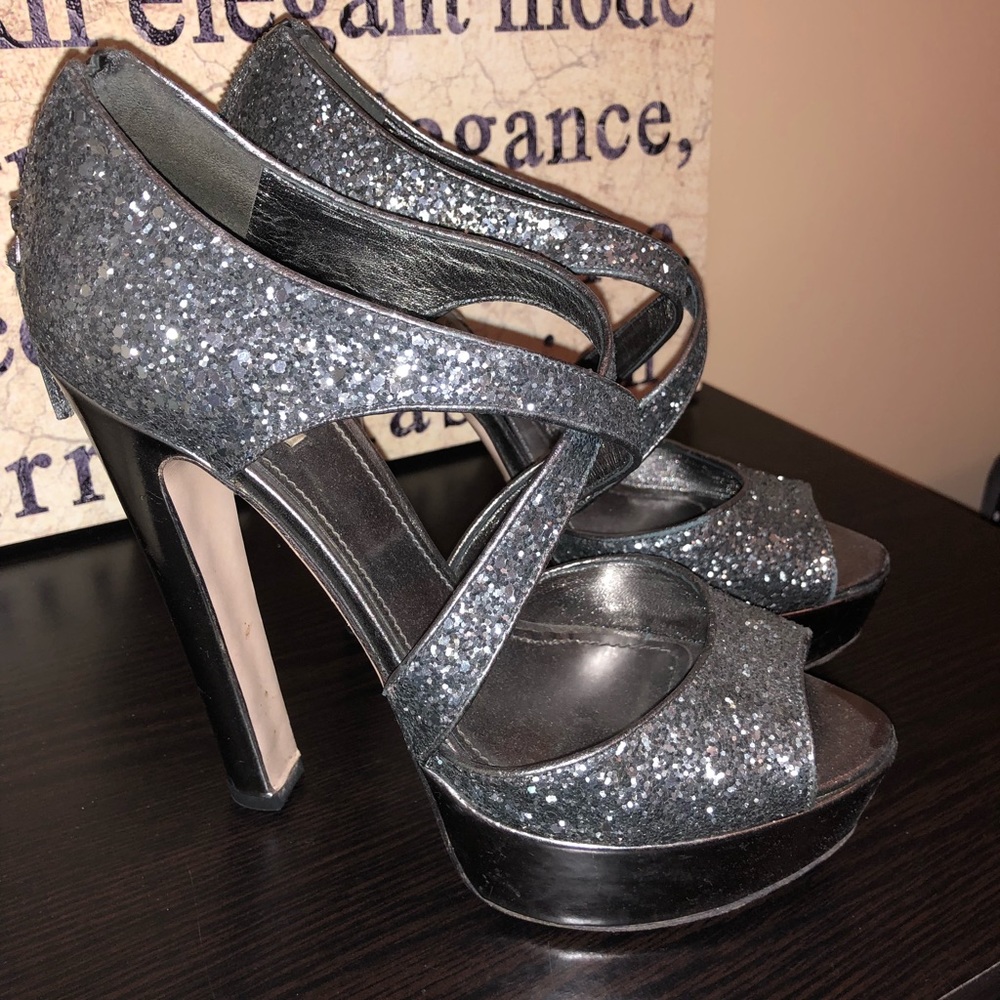 Miu Miu Glitter Pumps Size 40.5